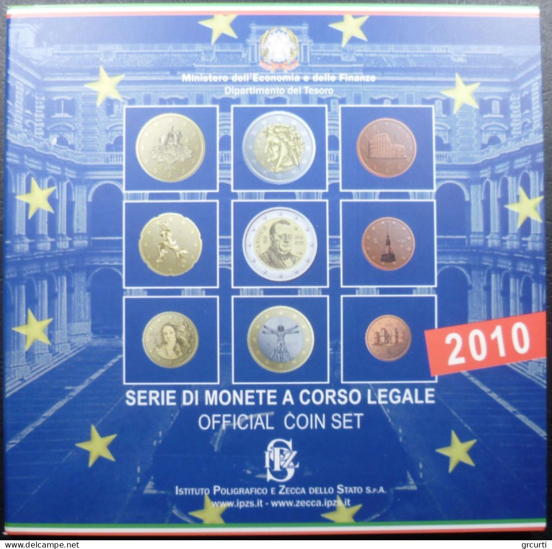 Italia - 2010 - Serie Divisionale - Con 2€ Commemorativa Cavour - Italia