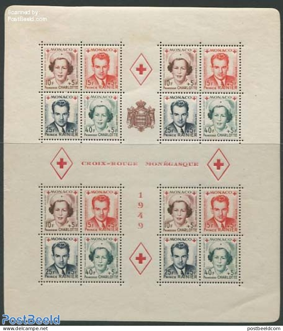 Monaco 1949 Red Cross S/s, Mint NH, Health - Red Cross - Unused Stamps