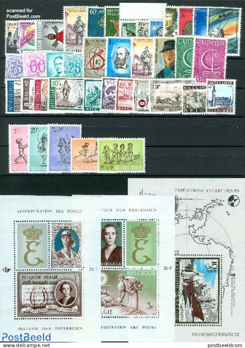 Belgium 1966 Yearset 1966, Complete, 39v + 3 S/s, Mint NH, Various - Yearsets (by Country) - Ongebruikt