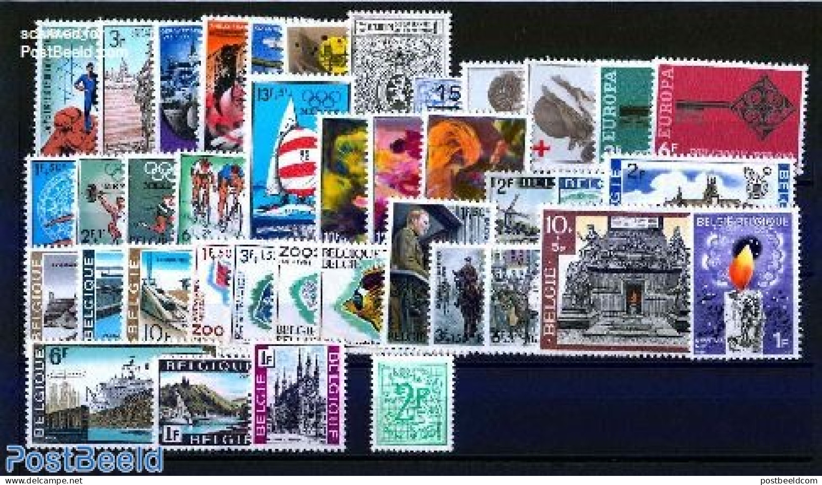 Belgium 1968 Yearset 1968, Complete, 39v, Mint NH, Various - Yearsets (by Country) - Neufs
