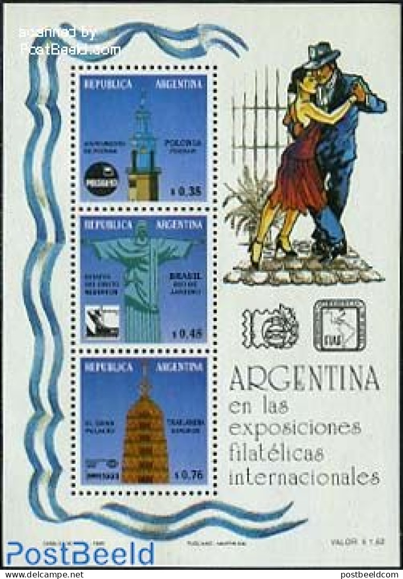 Argentina 1993 Polska S/s, Mint NH, Performance Art - Dance & Ballet - Art - Sculpture - Unused Stamps