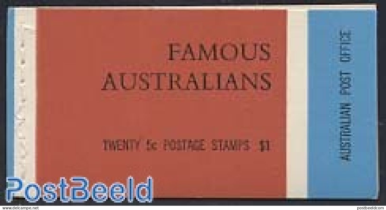 Australia 1968 Famous Persons Booklet With 5x4v, Mint NH, Stamp Booklets - Authors - Ongebruikt