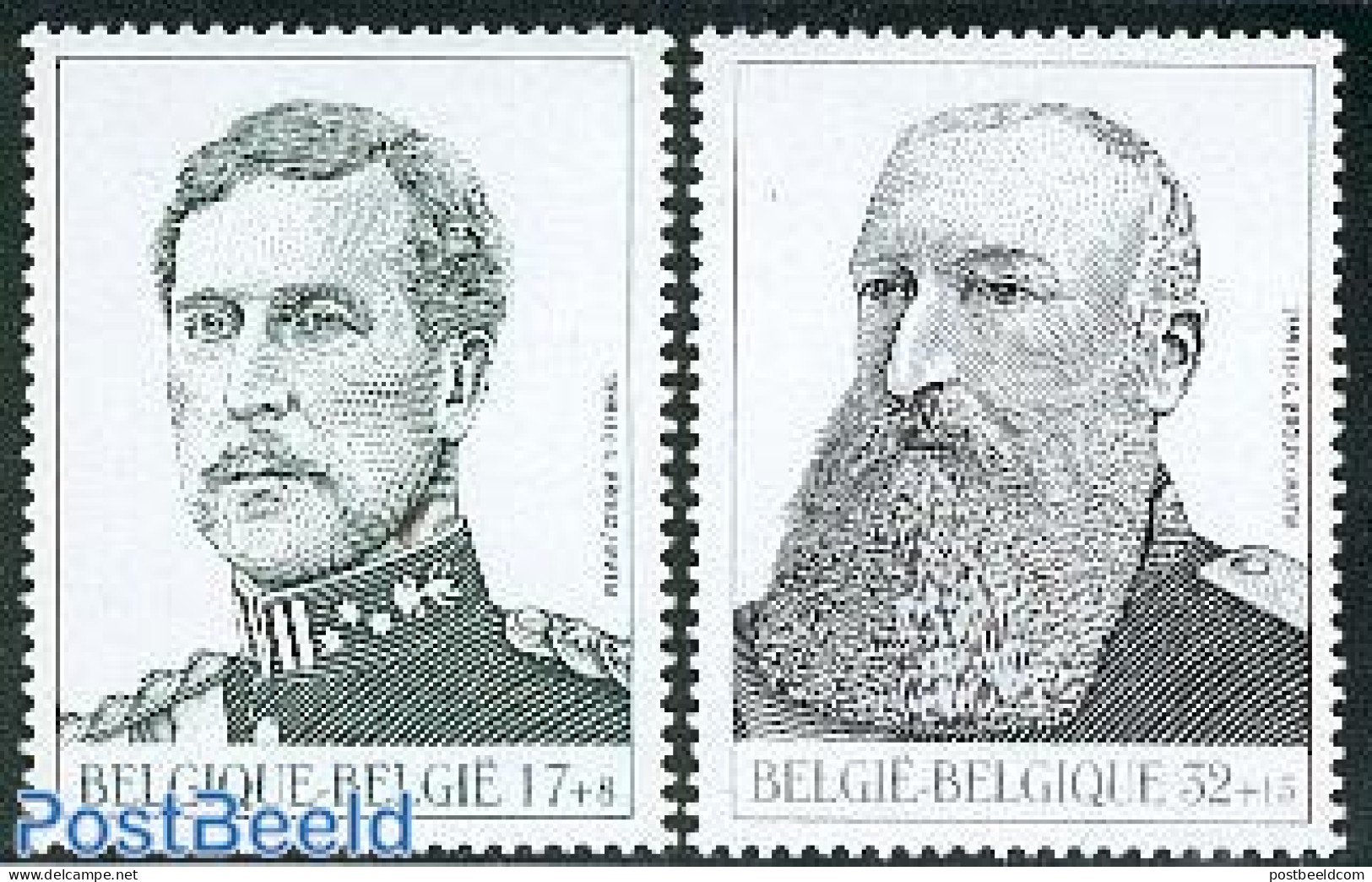 Belgium 1999 Philately, Kings 2v, Mint NH, History - Kings & Queens (Royalty) - Nuovi