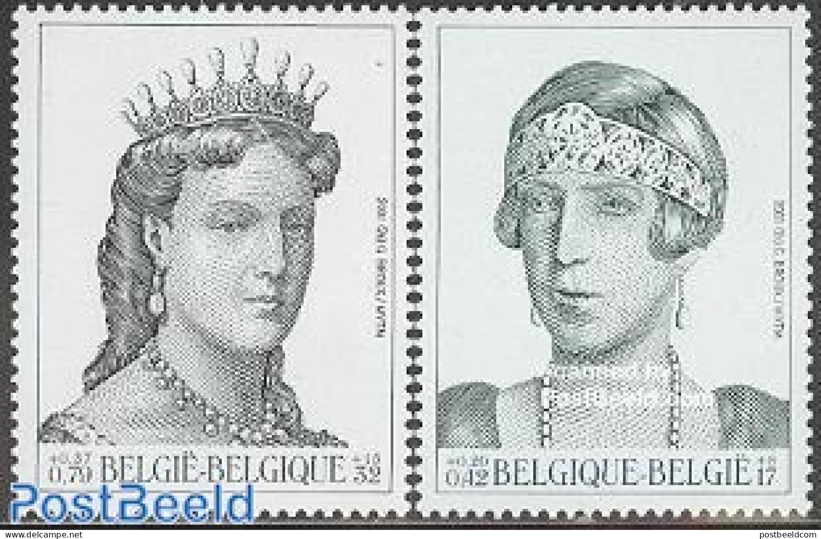 Belgium 2001 Philately, Queens 2v, Mint NH, History - Kings & Queens (Royalty) - Unused Stamps