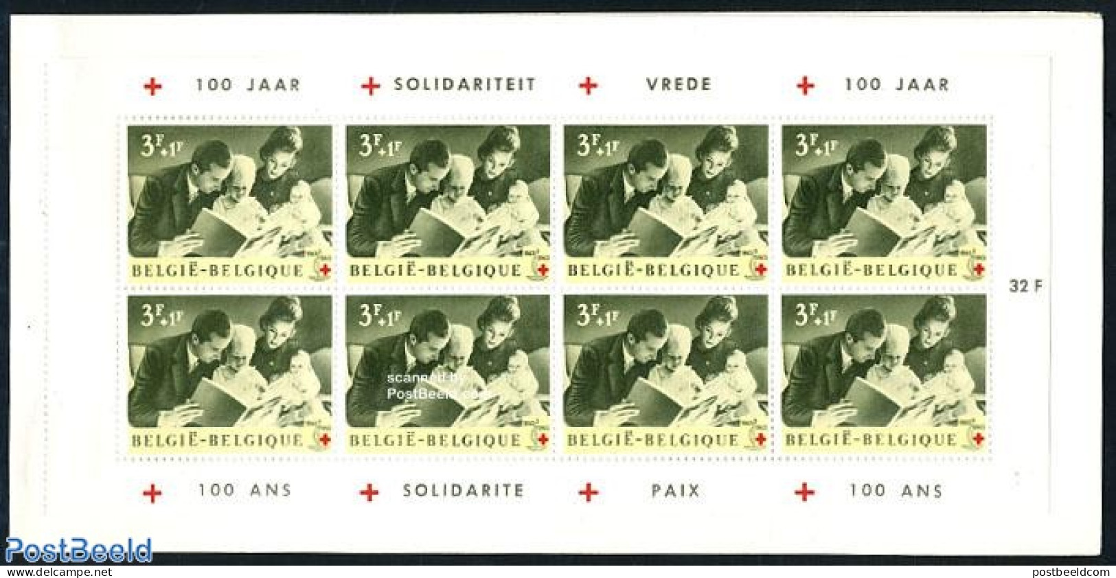Belgium 1963 Red Cross Booklet, Mint NH, Health - Red Cross - Stamp Booklets - Unused Stamps