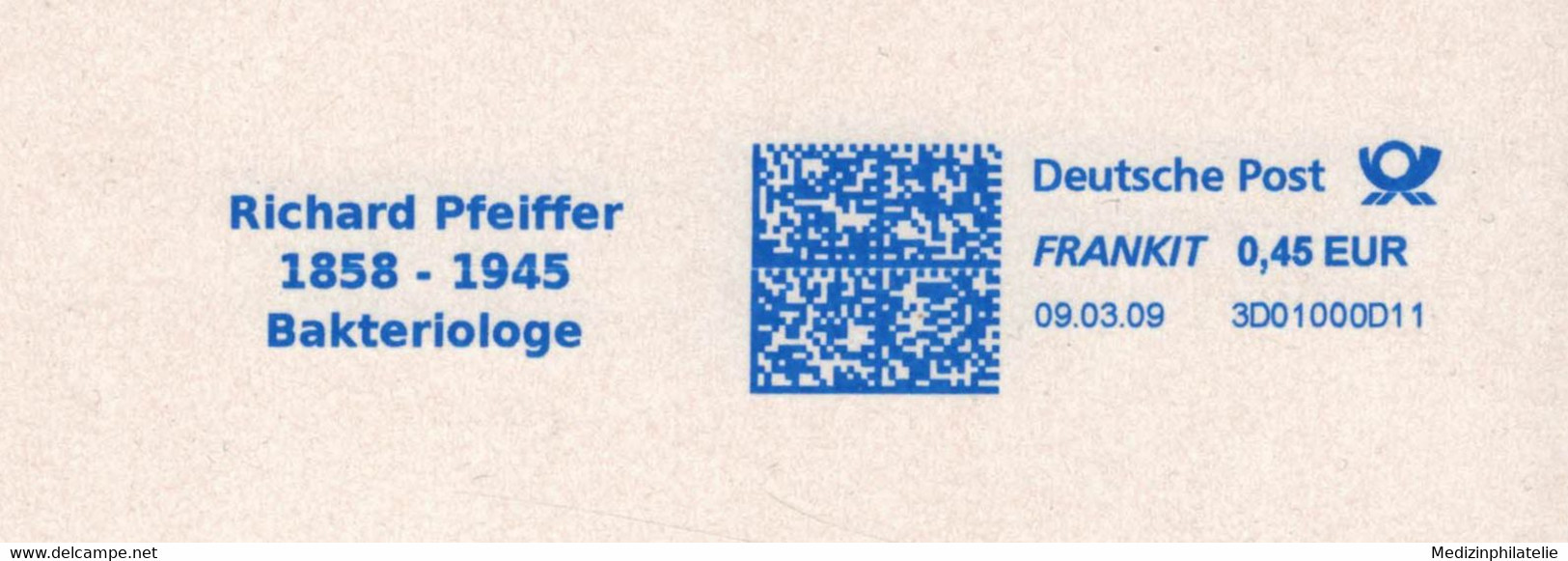 Richard Pfeiffer Bakteriologe 1858-1945 Frankit 2009 - Geneeskunde