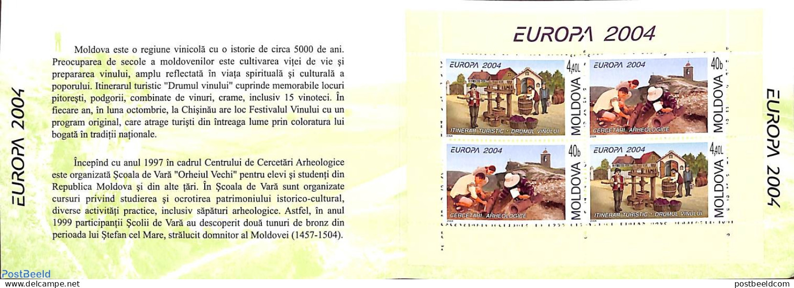 Moldova 2004 Europa Booklet, Mint NH, History - Europa (cept) - Stamp Booklets - Non Classificati