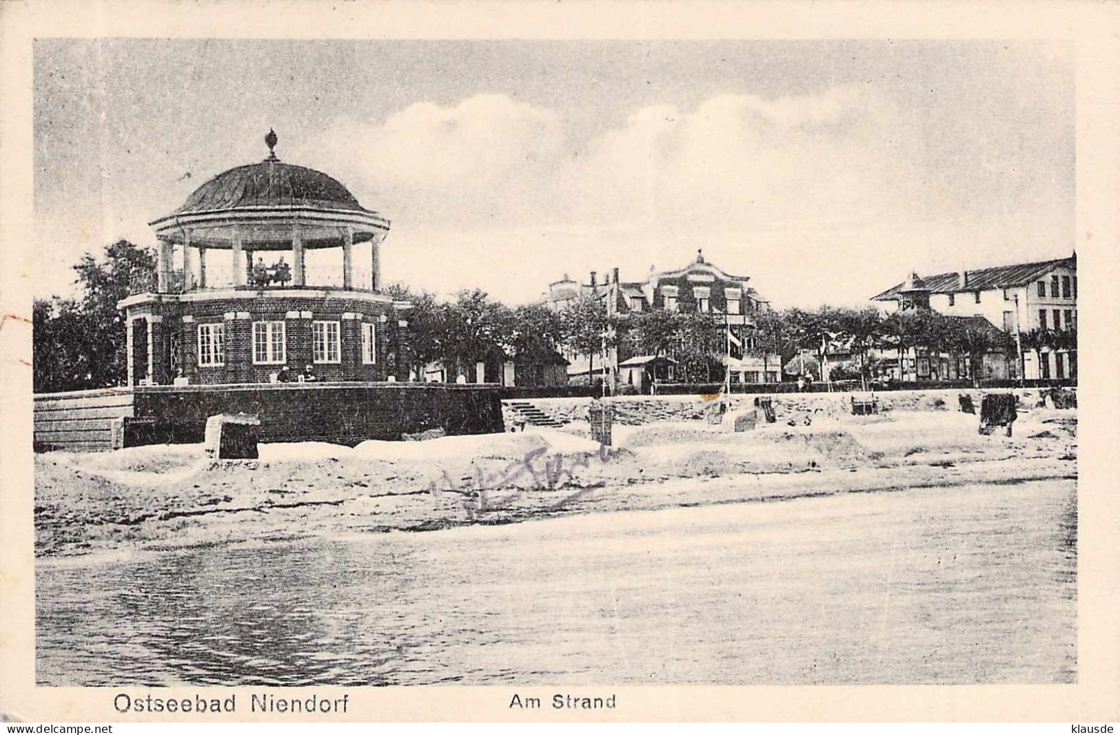Ostseebad Niendorf - Am Strand Gel.1923 - Timmendorfer Strand