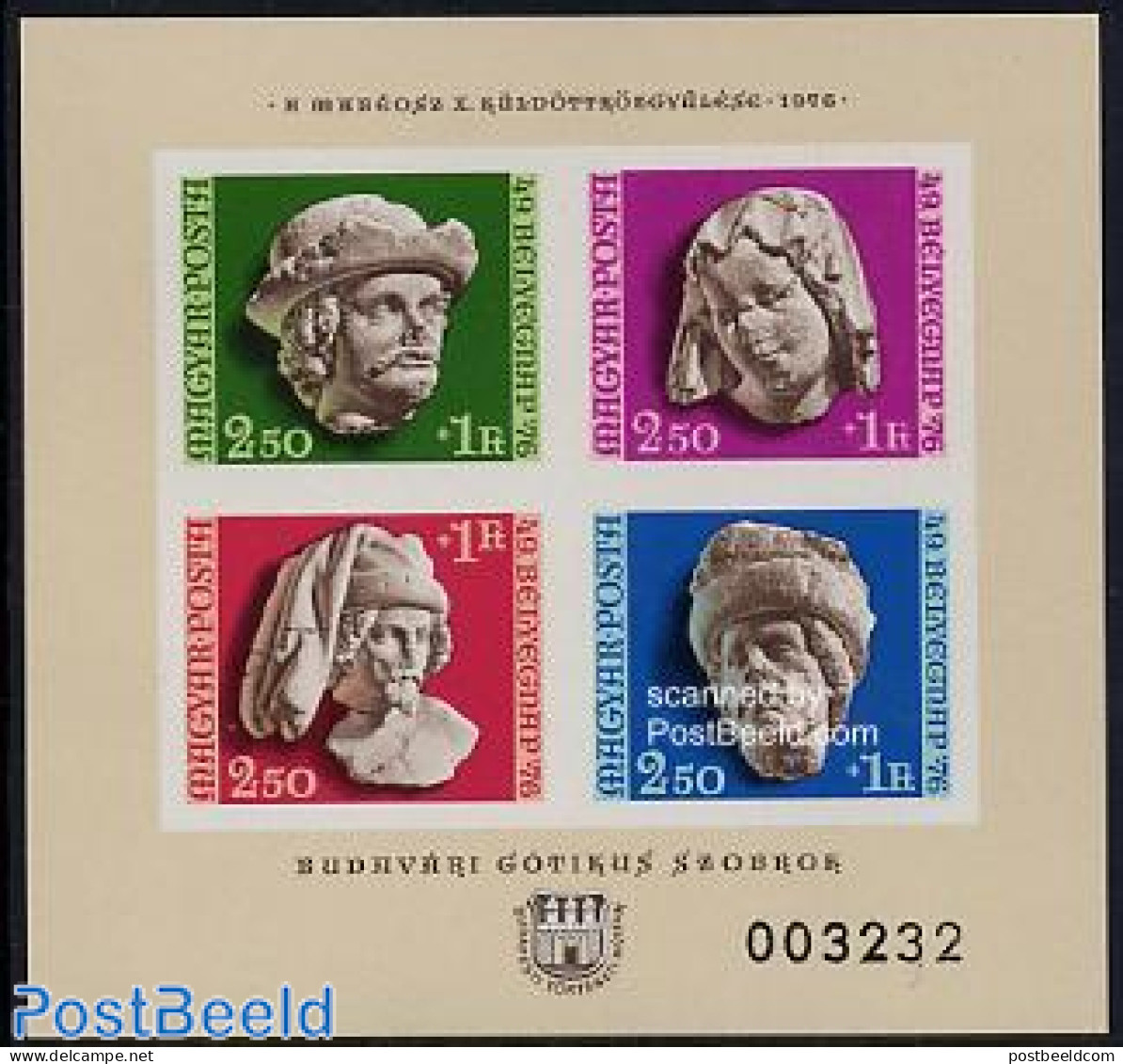 Hungary 1976 Stamp Day S/s Imperforated, Mint NH, Stamp Day - Art - Sculpture - Unused Stamps