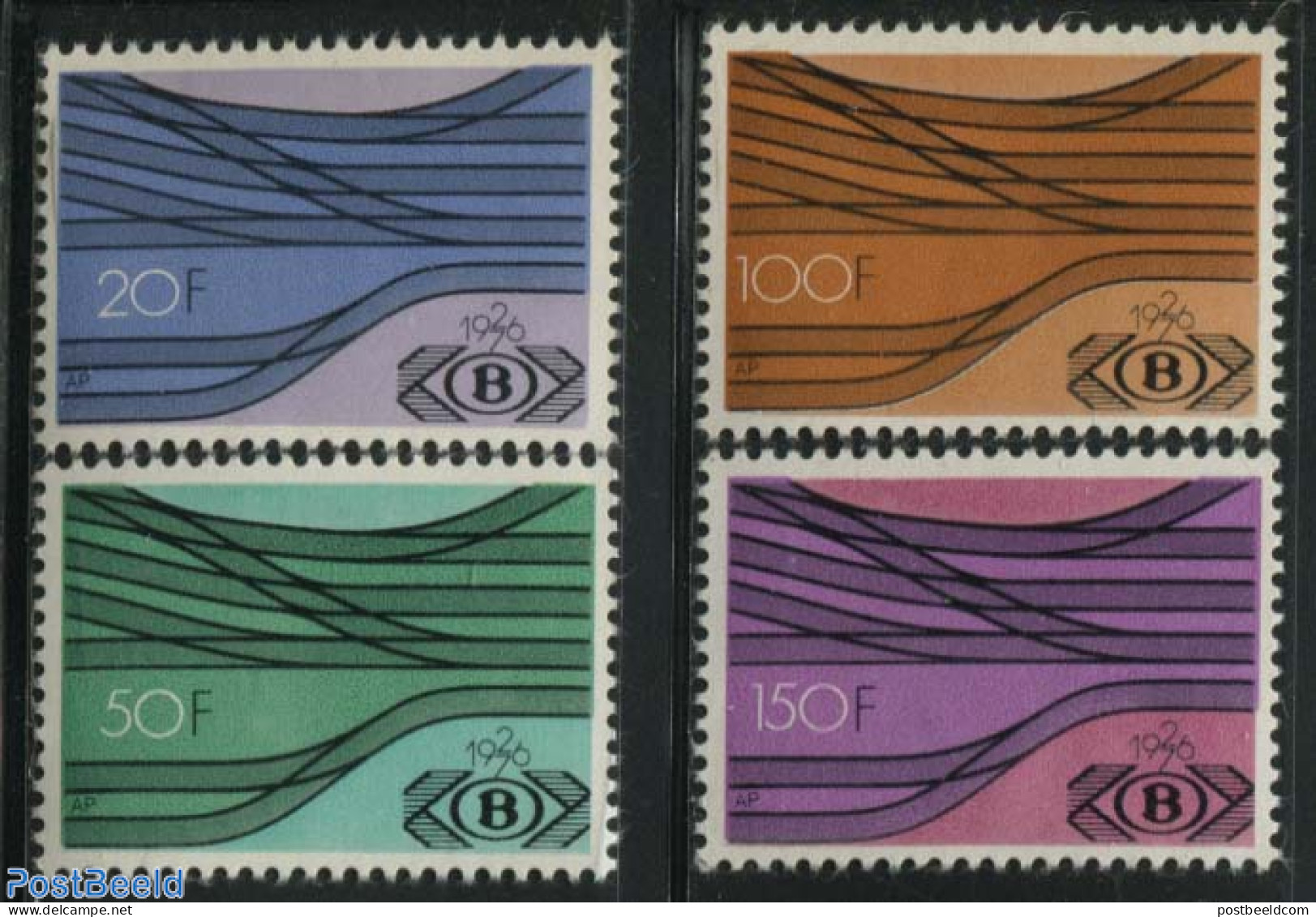 Belgium 1976 Railway Stamps 4v SNCB/NMBS, Mint NH, Transport - Railways - Unused Stamps