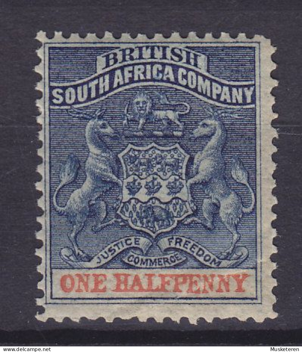 British South Africa Company 1892/94 Mi. 16, ½ Penny Blau/rot Wappen (Nominale Auf Weissem Grund), MNH** (2 Scans) - Ohne Zuordnung