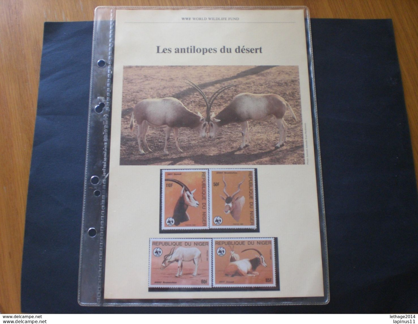 NIGER 1985 Nature Protection MNH + Folders Description - Niger (1960-...)