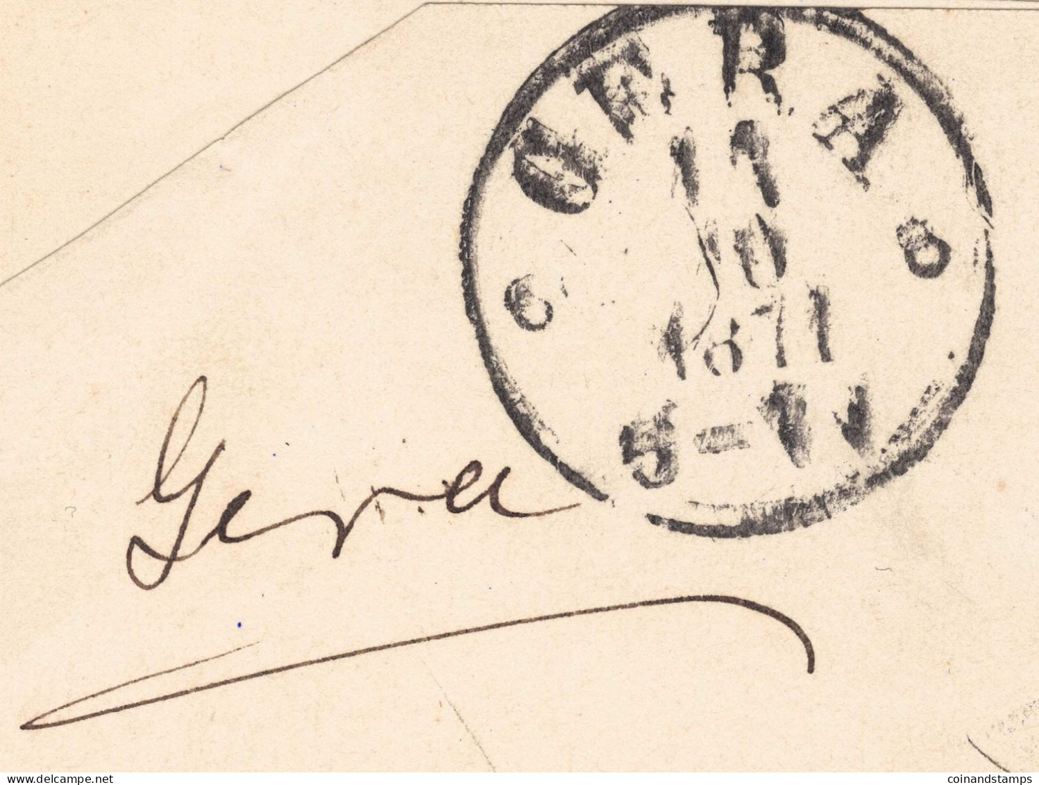 Norddeutscher Bund Paketbegleitbrief Güstrow 16.10.1871 Orig. Gelaufen Nach Gera, Aufgabezettel Type MS 1 B - Storia Postale