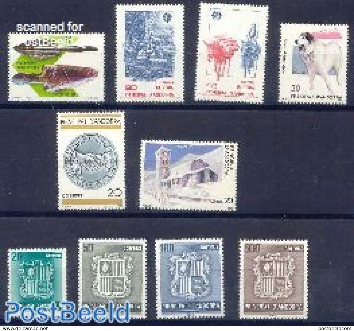 Andorra, Spanish Post 1988 Yearset 1988, Complete, 10v, Mint NH, Various - Yearsets (by Country) - Ungebraucht
