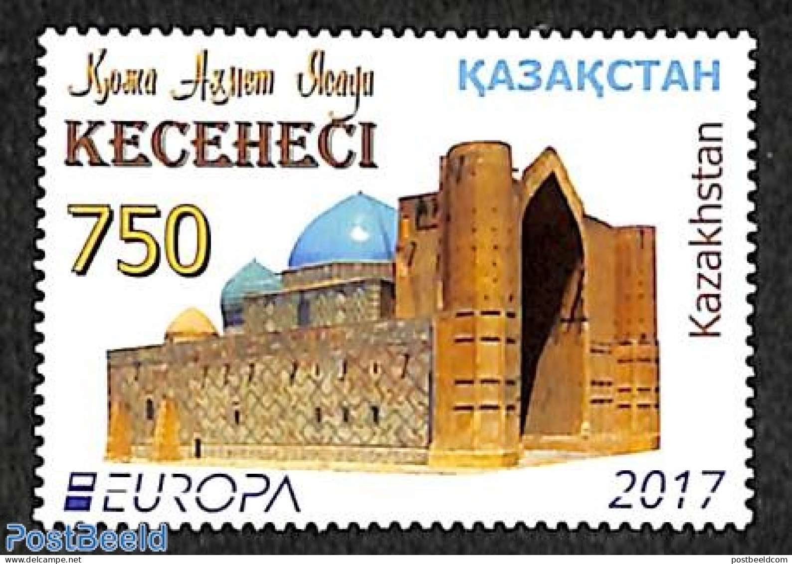 Kazakhstan 2017 Europa 1v, Mint NH, History - Europa (cept) - Art - Castles & Fortifications - Castillos