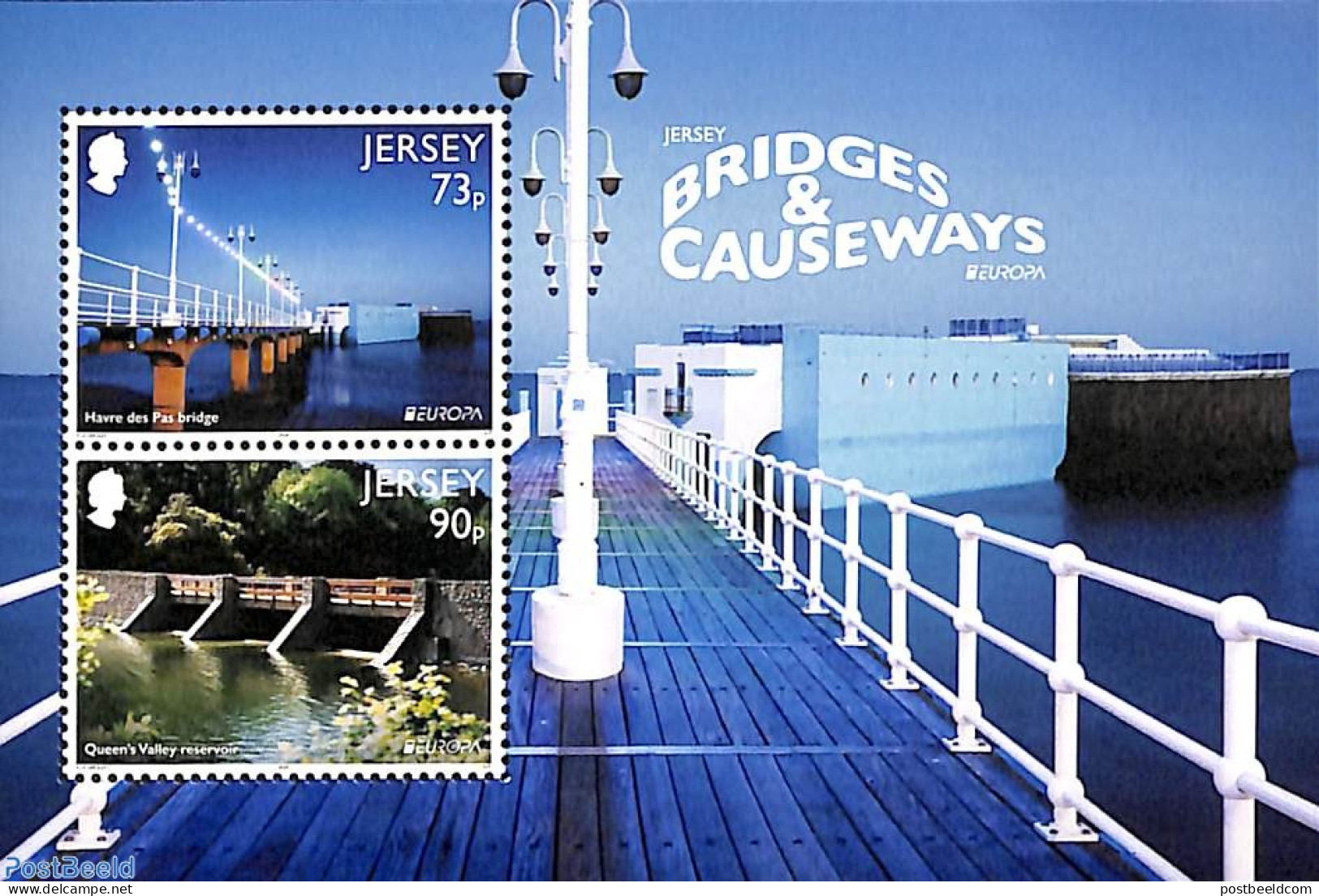 Jersey 2018 Europa, Bridges S/s, Mint NH, History - Europa (cept) - Art - Bridges And Tunnels - Ponti