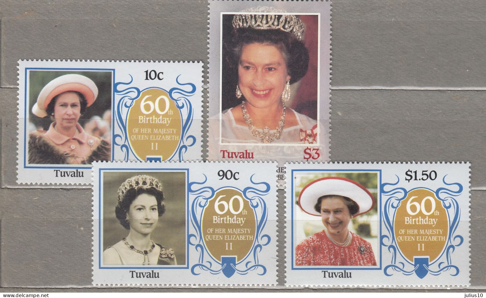 Tuvalu 1986 Queen Elizabeth II Mi 360-363 MNH(**) #34093 - Tuvalu (fr. Elliceinseln)