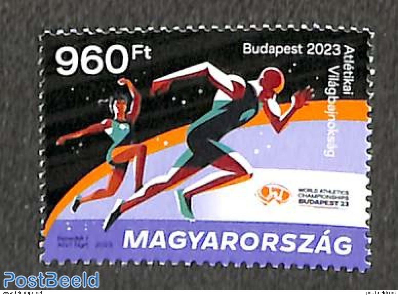 Hungary 2023 WC Athletics 1v, Mint NH, Sport - Athletics - Sport (other And Mixed) - Unused Stamps