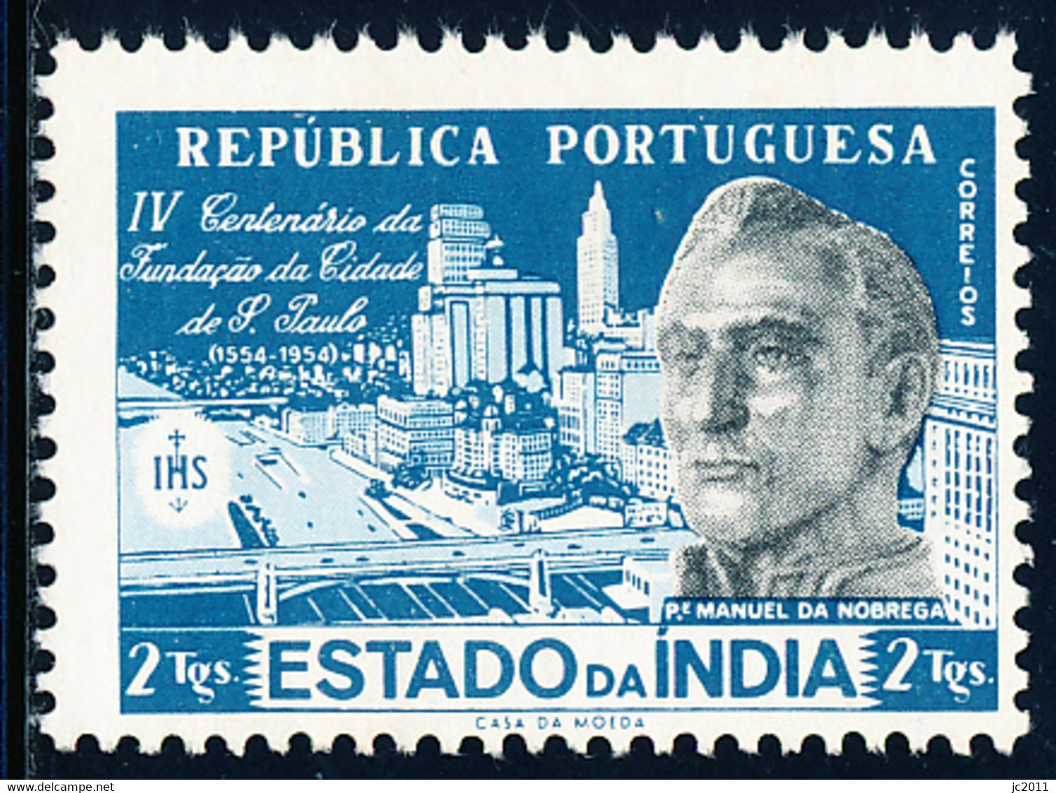 Portuguese India - 1954 - S.Paulo / Brasil - Manuel Da Nóbrega - MNG - India Portoghese