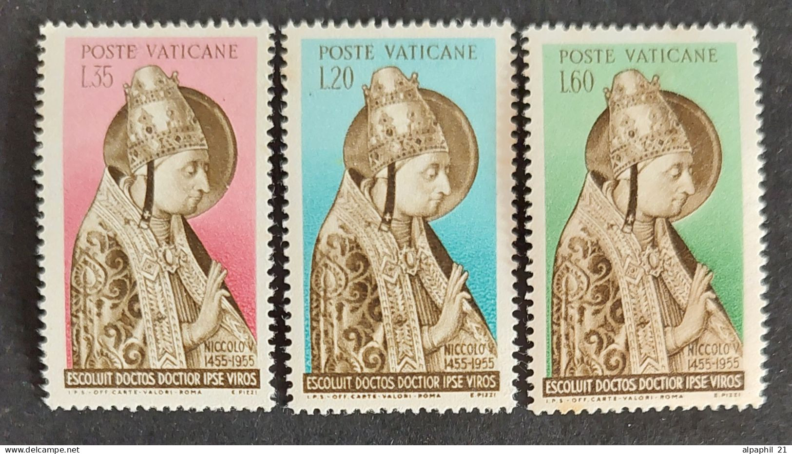Città Del Vaticano: Pope Nikolaus V, 1955 - Unused Stamps