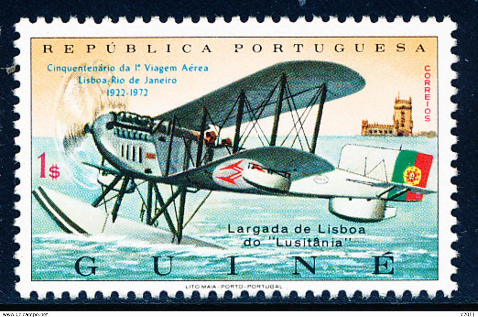 Portuguese Guinea - 1972 - Aviation / Airflight / Lisbon-Rio De Janeiro - MNH - Guinea Portuguesa