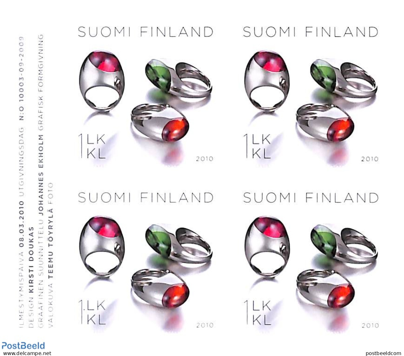 Finland 2010 My Easter M/s S-a, Mint NH - Unused Stamps