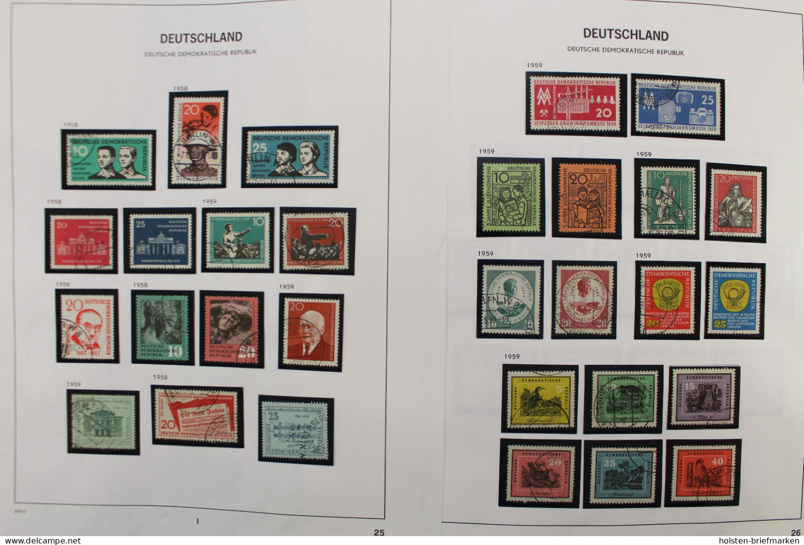 DDR 1949-1975, überwiegend gestempelte Sammlung