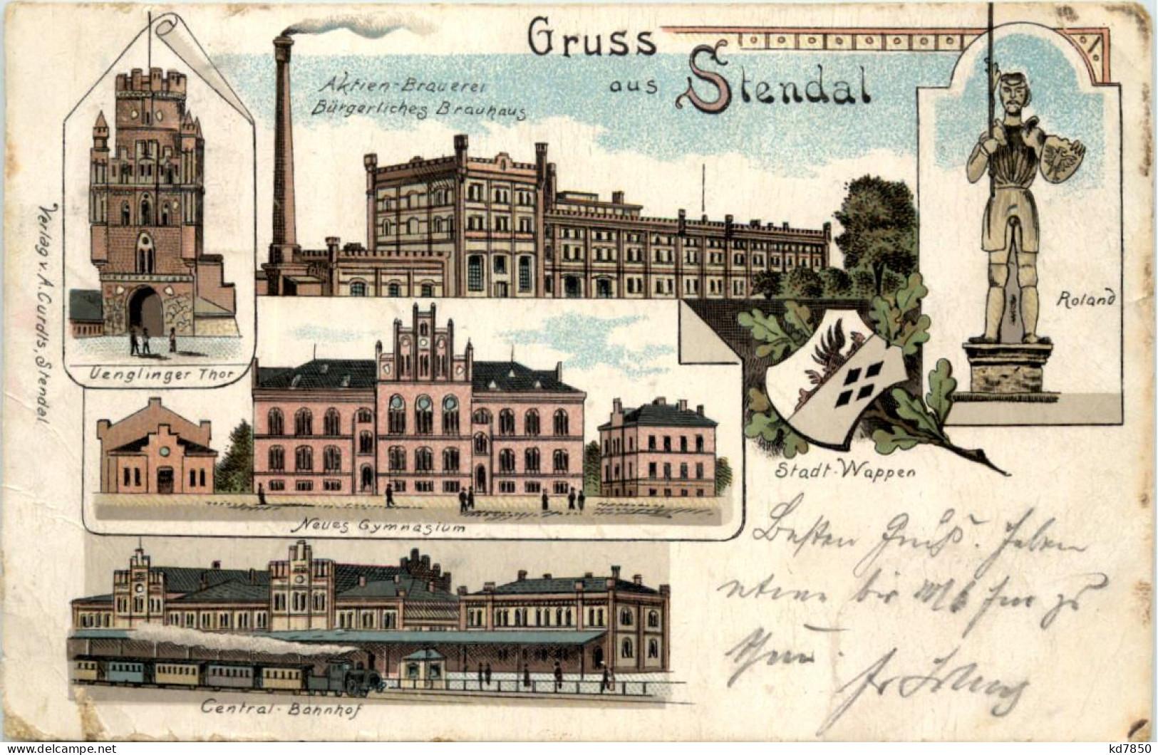 Gruss Aus Stendal - Litho - Brauerei - Stendal