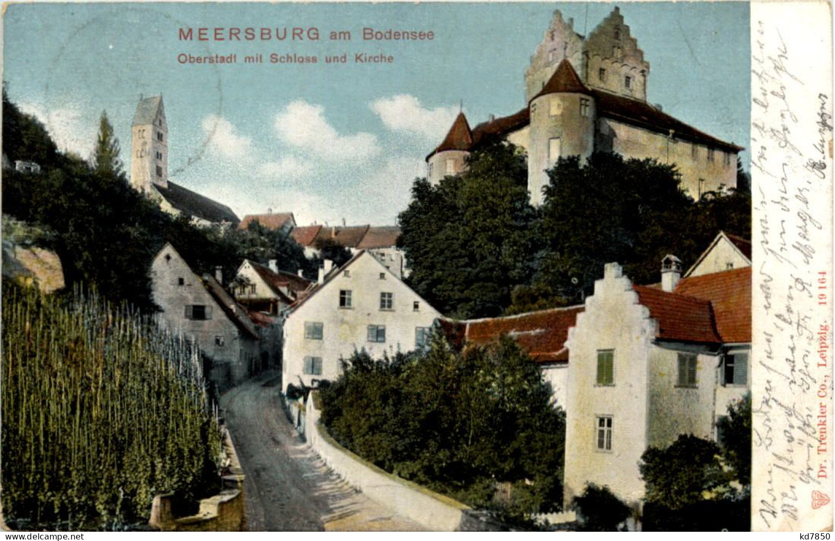 Meersburg, Oberstadt Mit Schloss Und Kirche - Meersburg