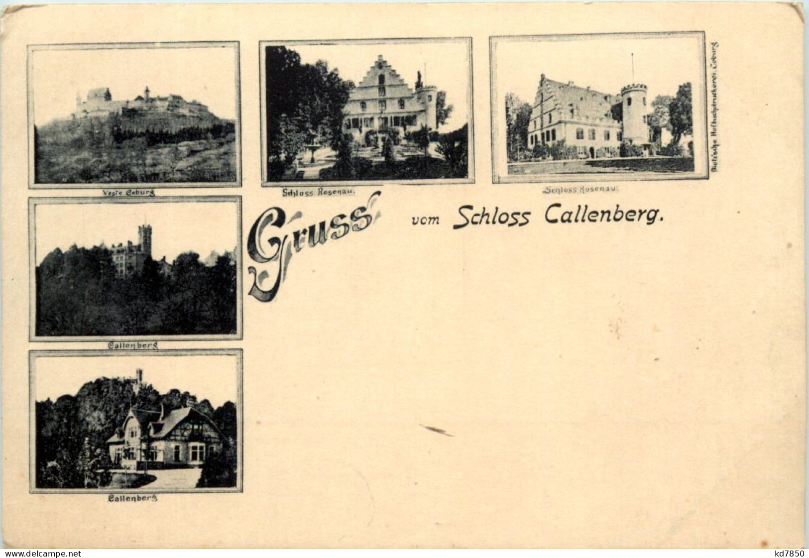 Coburg - Gruss Vom Schloss Callenberg - Coburg