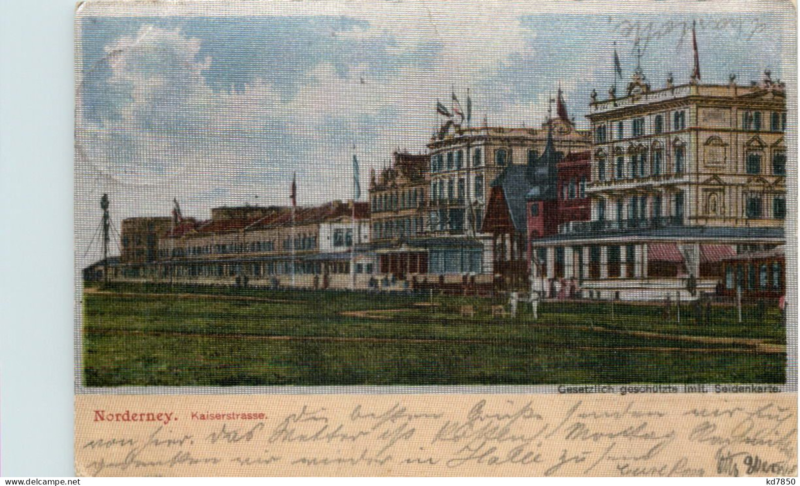 Norderney - Kaiserstrasse - Seidenkarte - Norderney