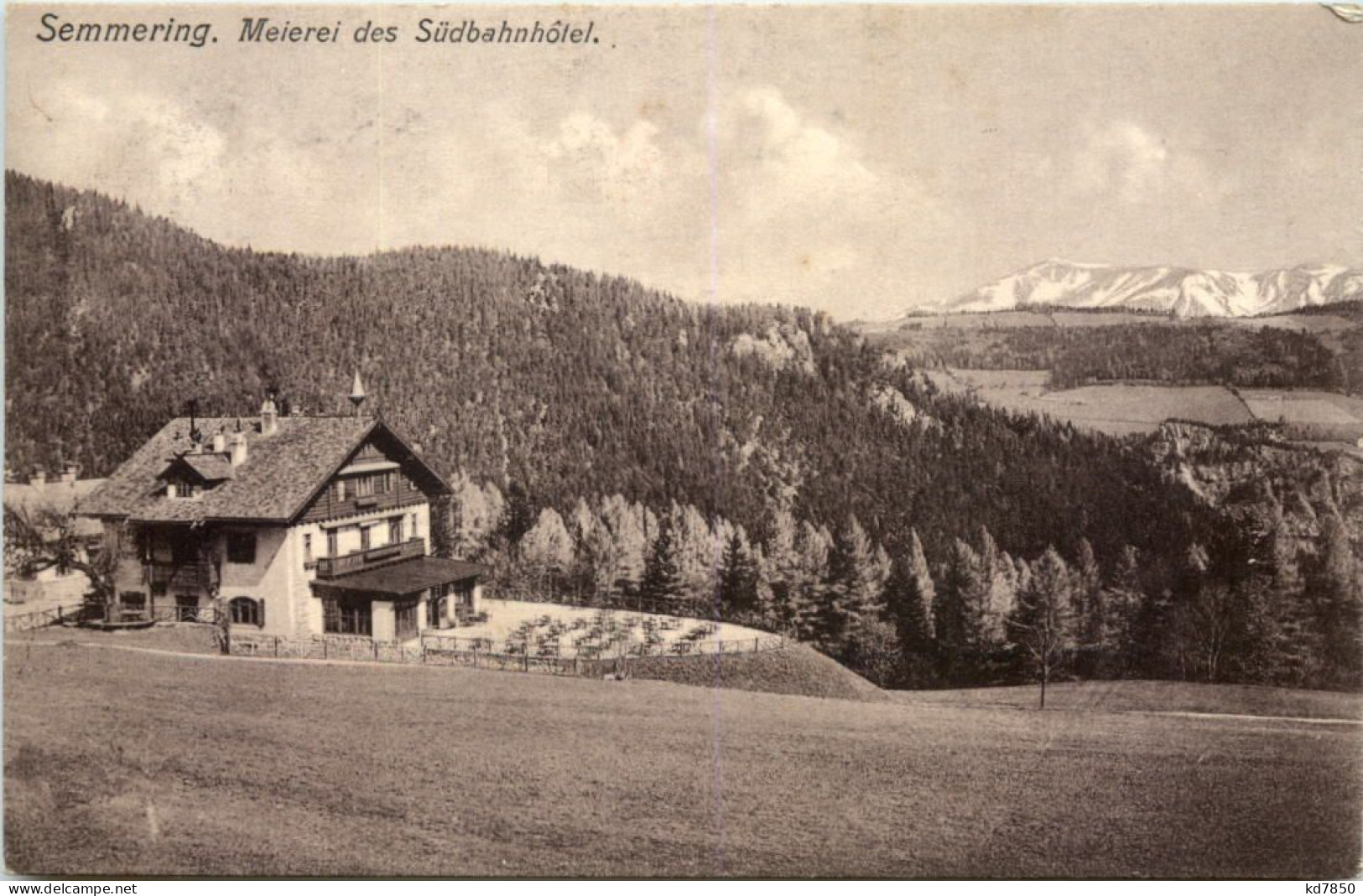 Semmering - Meierei Des Südbahnhotel - Neunkirchen