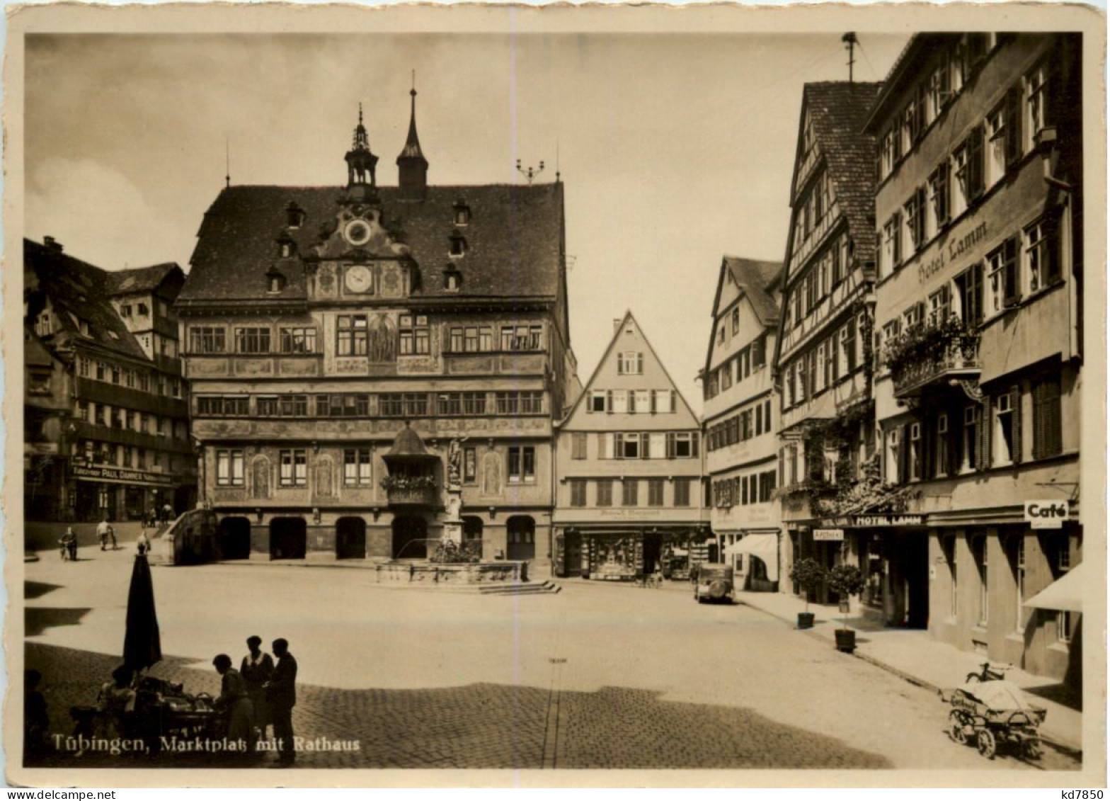 Tübingen, Marktplatz Mit Rathaus - Tuebingen