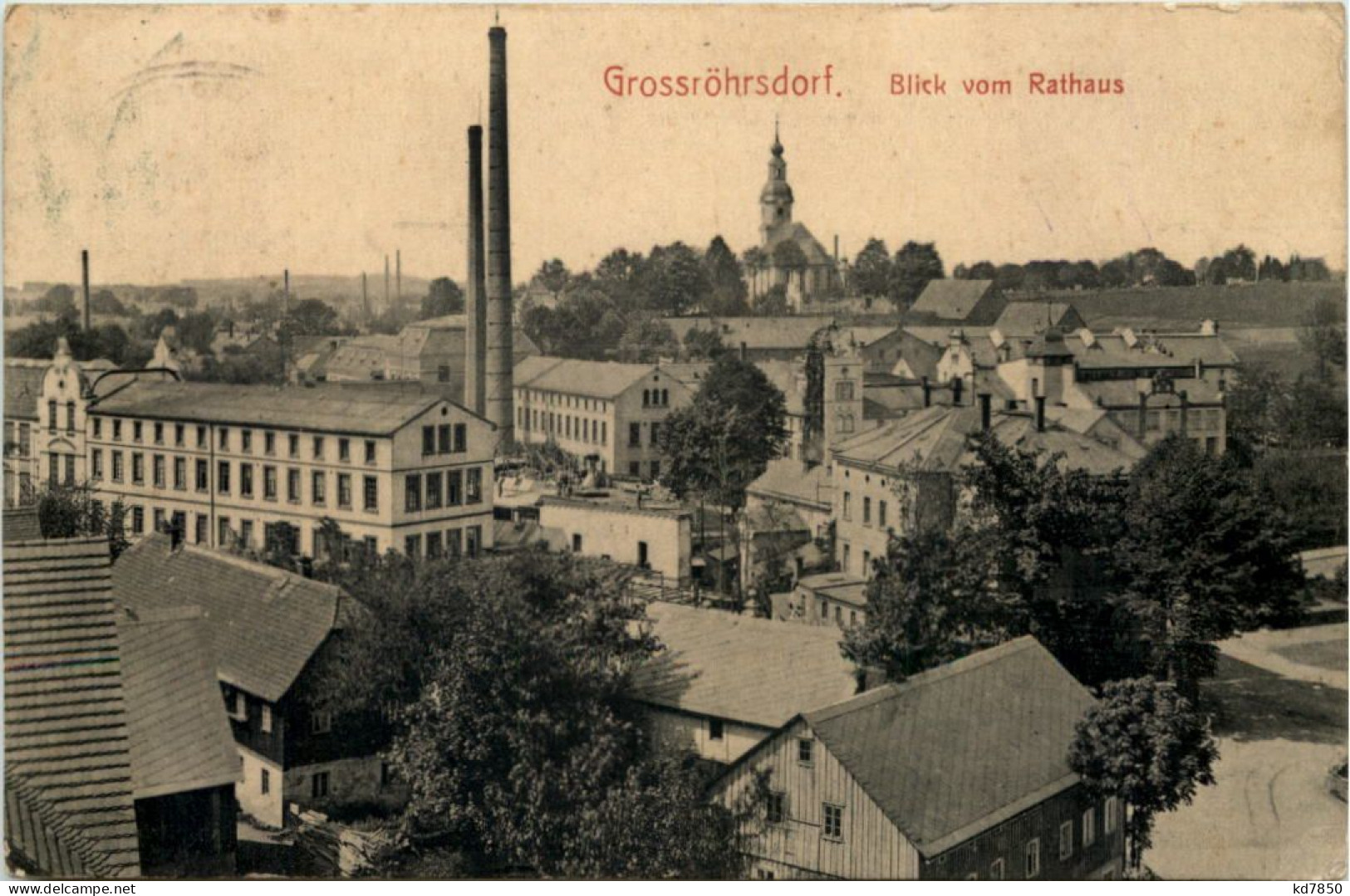 Grossröhrsdorf - Blick Vom Rathaus - Grossroehrsdorf