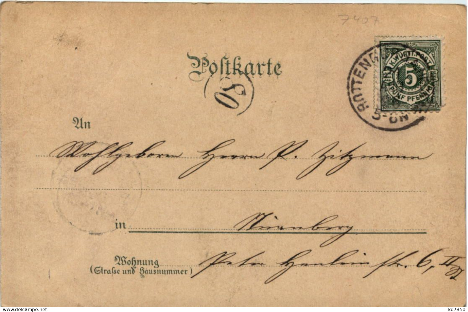 Gruss Aus Rottenburg - Litho 1896 - Tuebingen