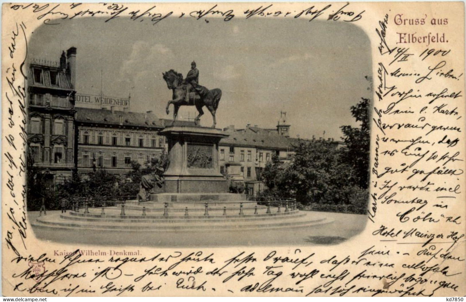 Gruss Aus Elberfeld - Kaiser Wilhelm Denkmal - Wuppertal