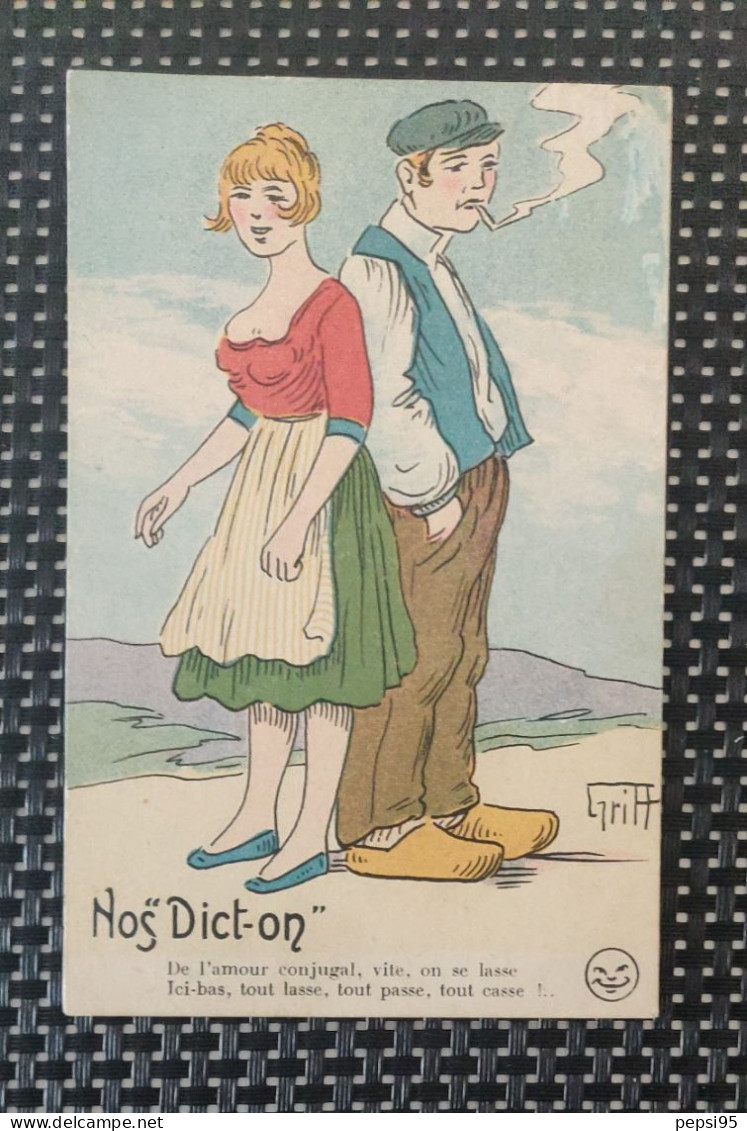 Illustrateur GRIFF - Nos Dict-on Série 271 - De L'amour Conjugal, Vite, On Se Lasse ... - Griff