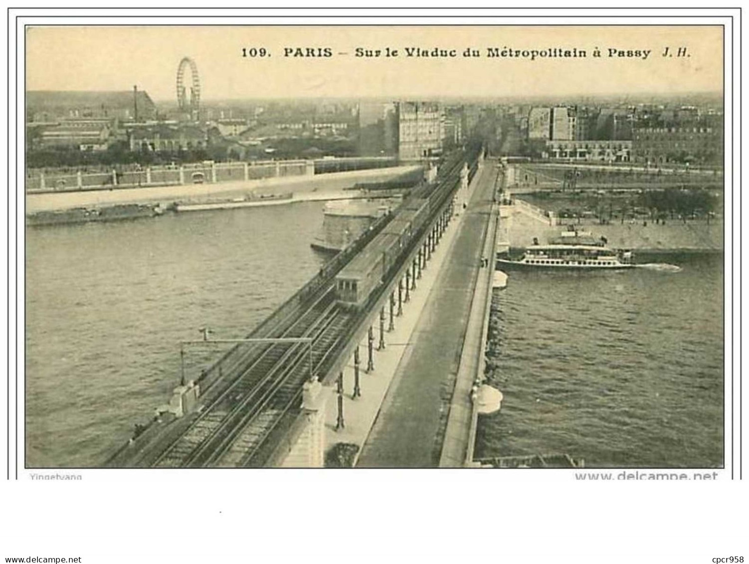 75.PARIS.SUR LE VIADUC DU METROPOLITAIN A PASSY - Transporte Público