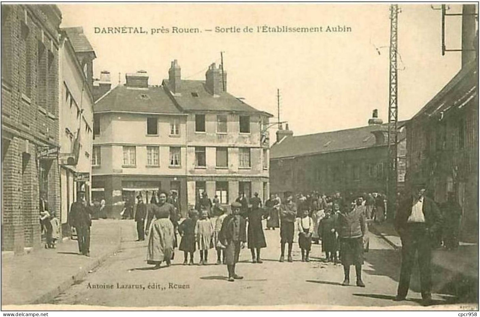 76.DARNETAL.PRES ROUEN.SORTIE DE L'ETABLISSEMENT AUBIN - Darnétal