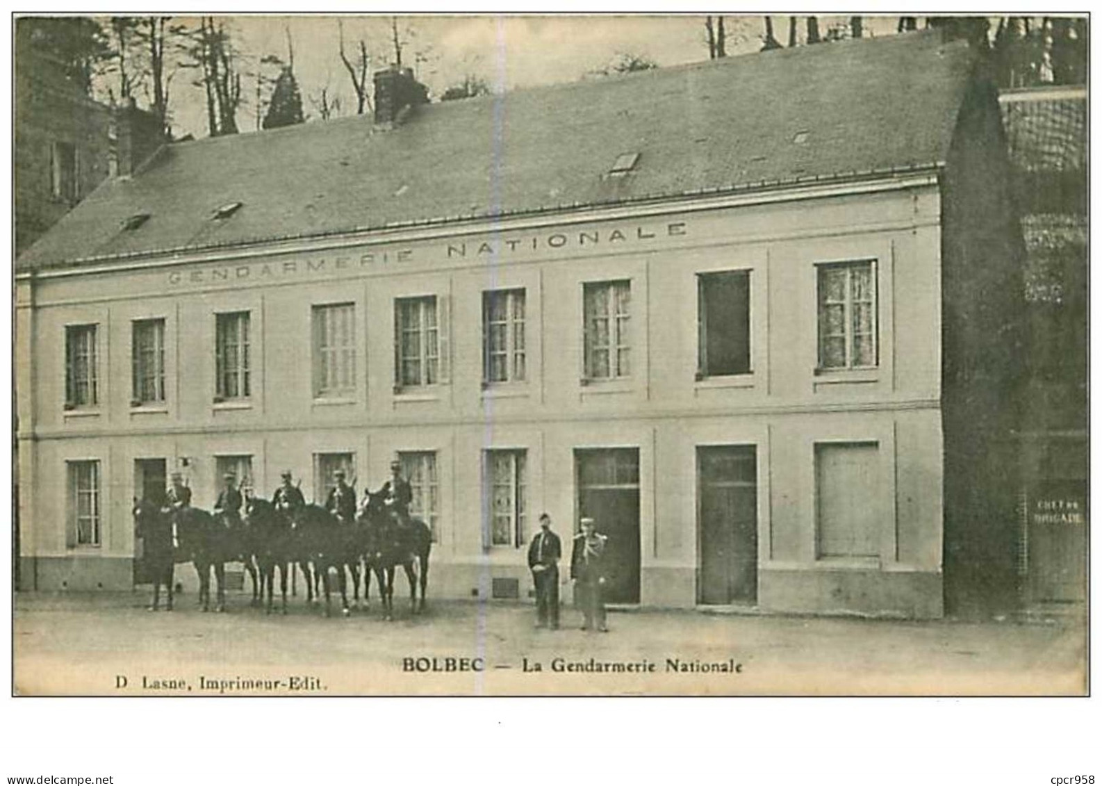 76.BOLBEC.n°57.LA GENDARMERIE NATIONALE.RARE - Bolbec