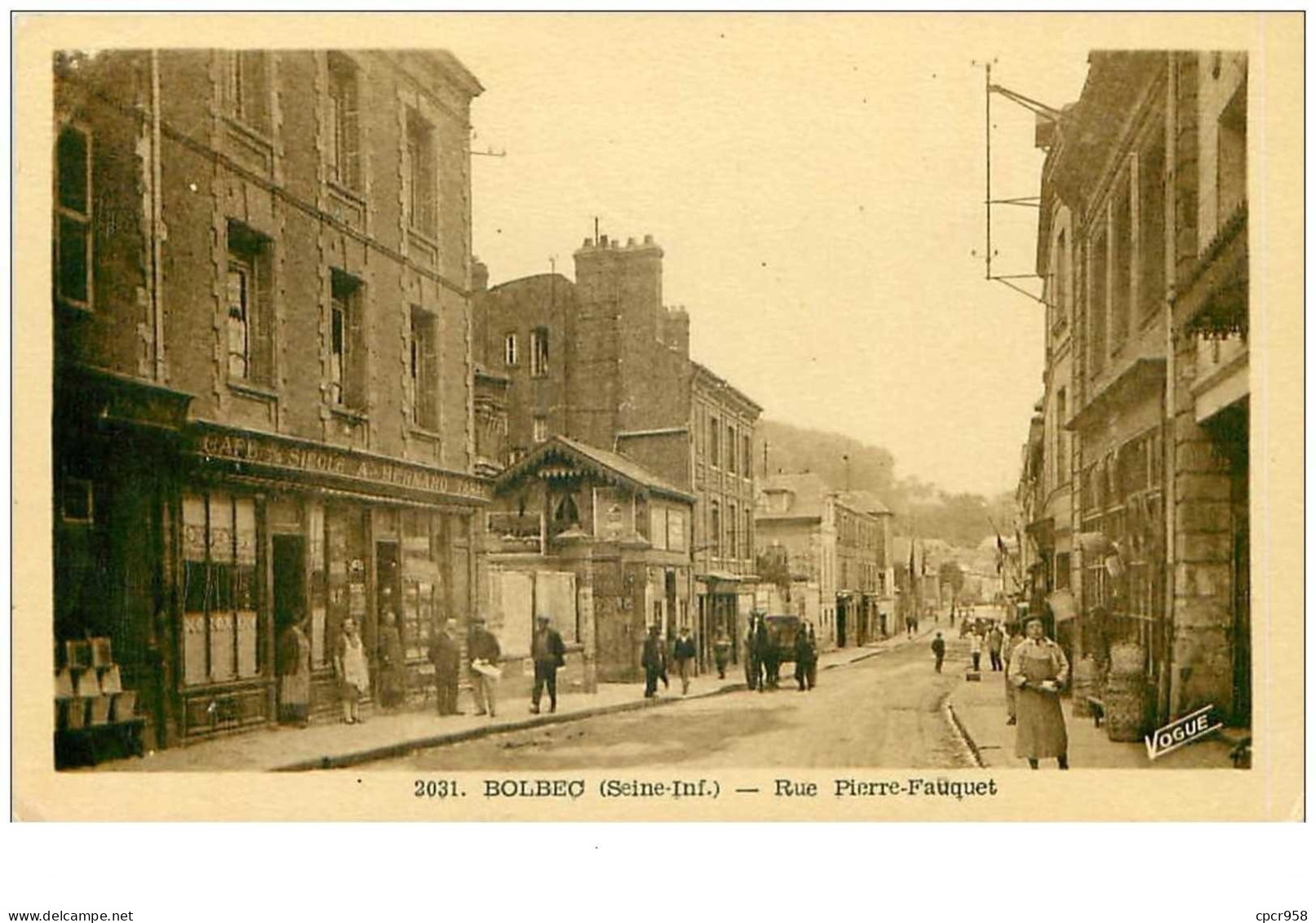 76.BOLBEC.n°22897.RUE PIERRE FAUQUET.CAFE DU SIECLE - Bolbec