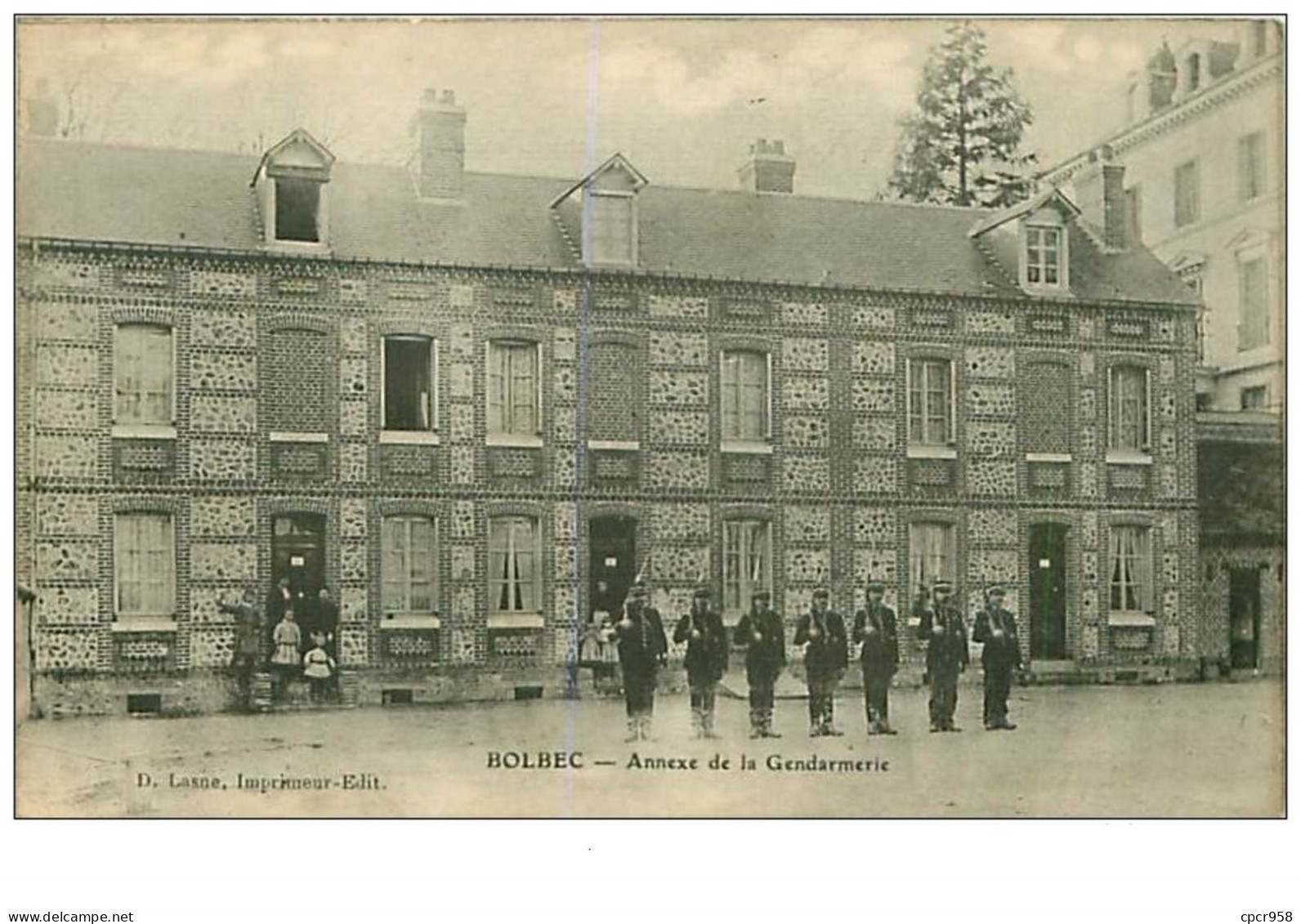 76.BOLBEC.n°56.ANNEXE DE LA GENDARMERIE.RARE - Bolbec