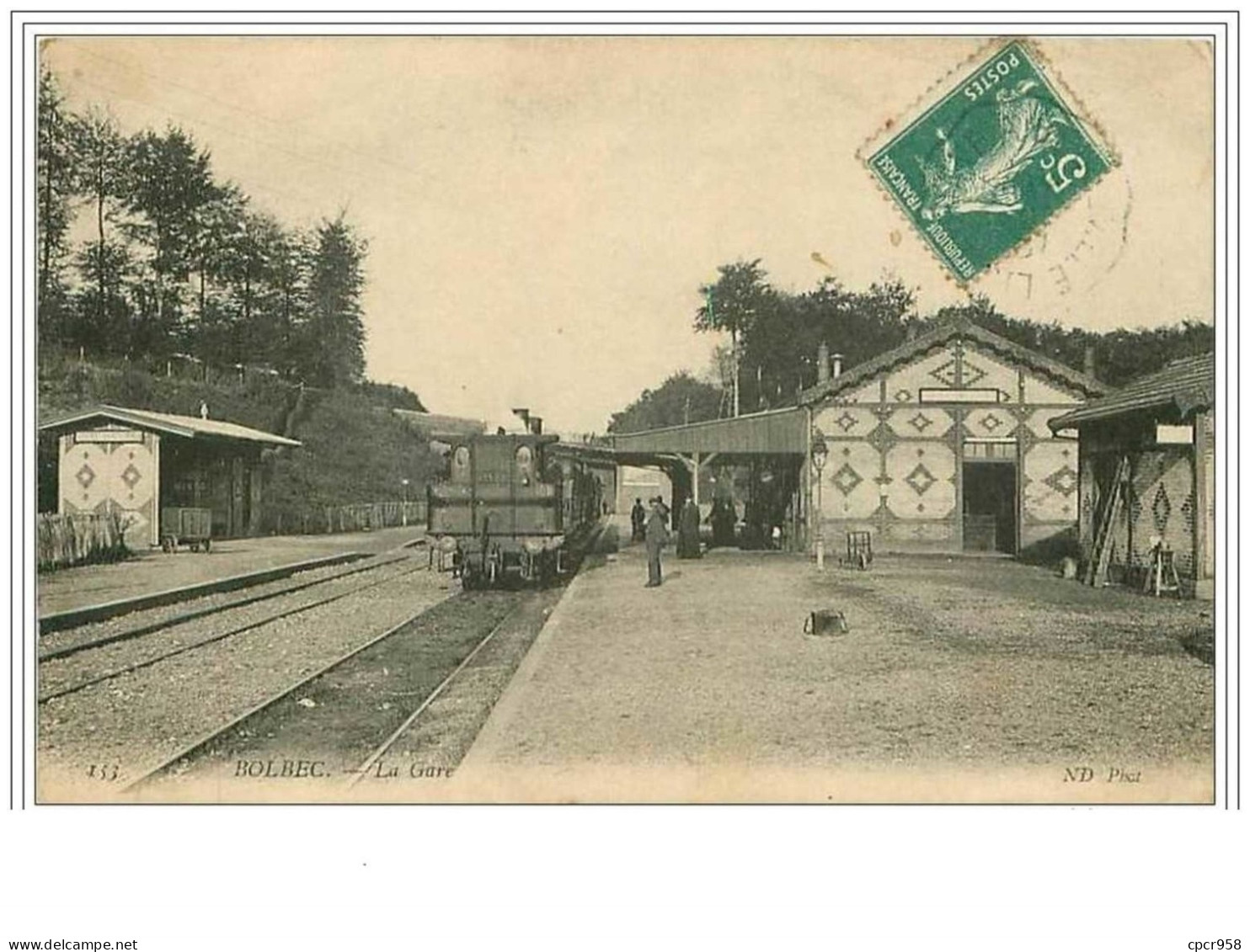 76.BOLBEC.LA GARE.TRAIN - Bolbec