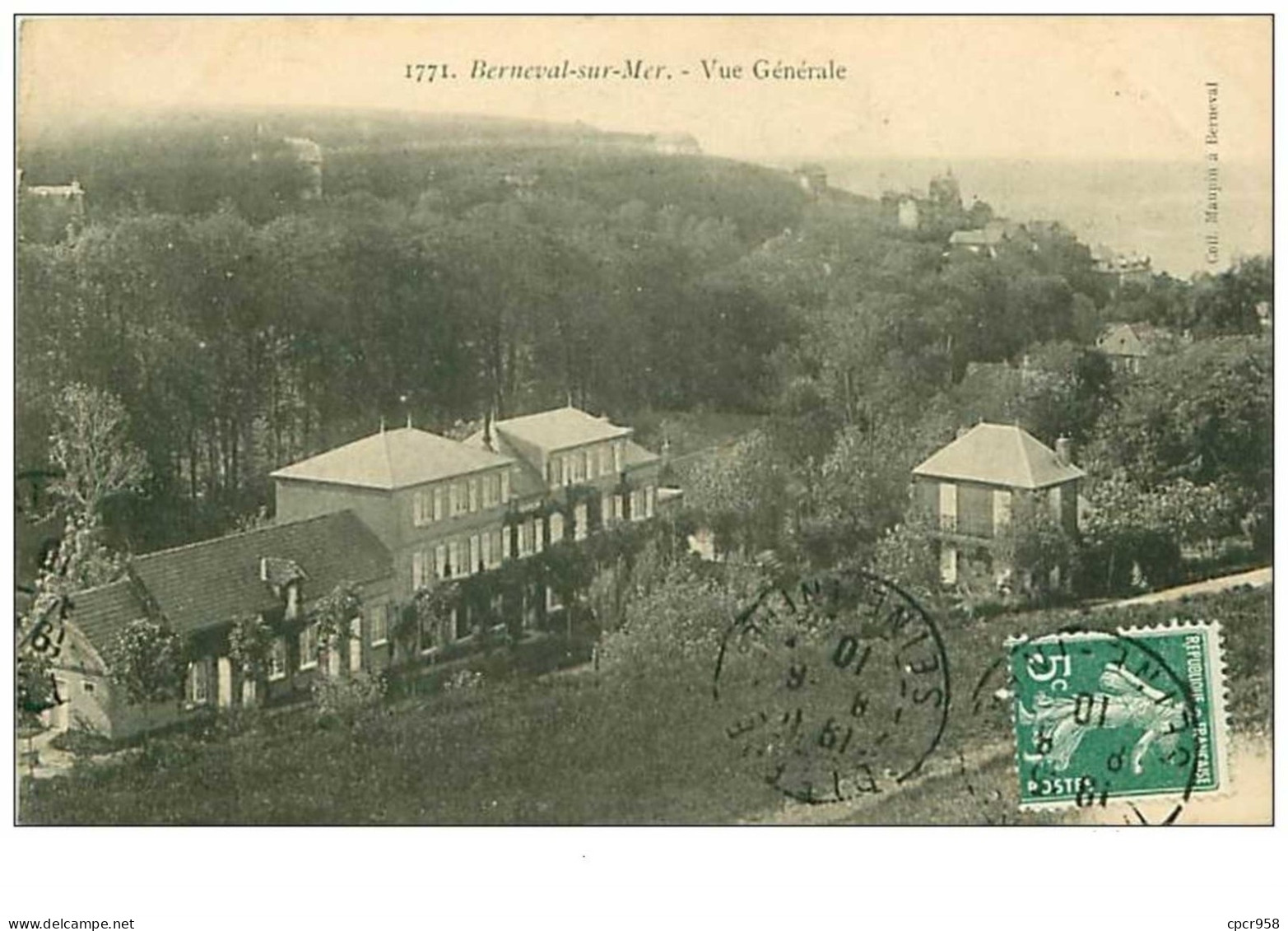 76.BERNEVAL SUR MER.n°174.VUE GENERALE - Berneval