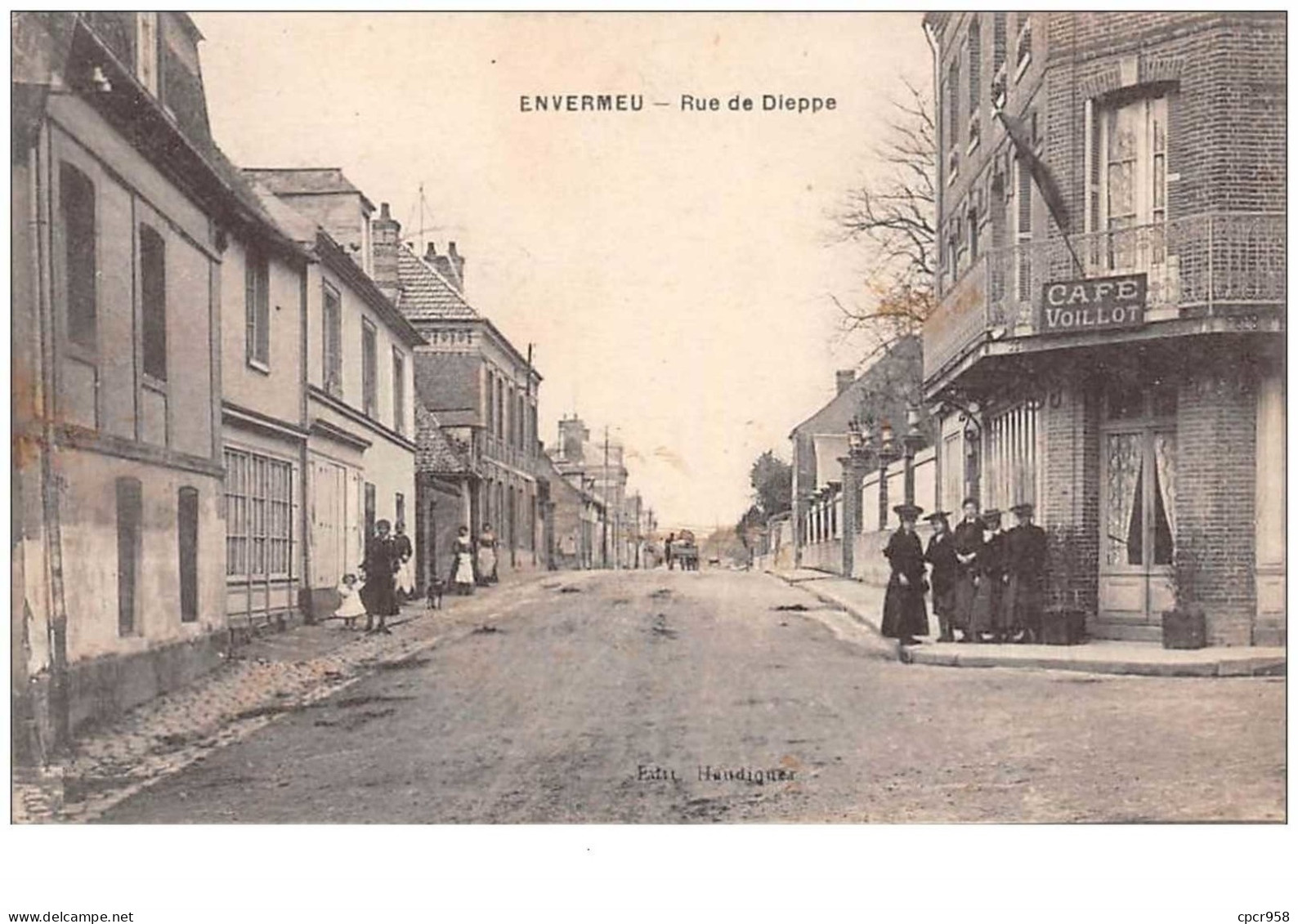 76  . N° 43891 . Envermeu . Rue De Dieppe.  Cafe Voillot - Envermeu