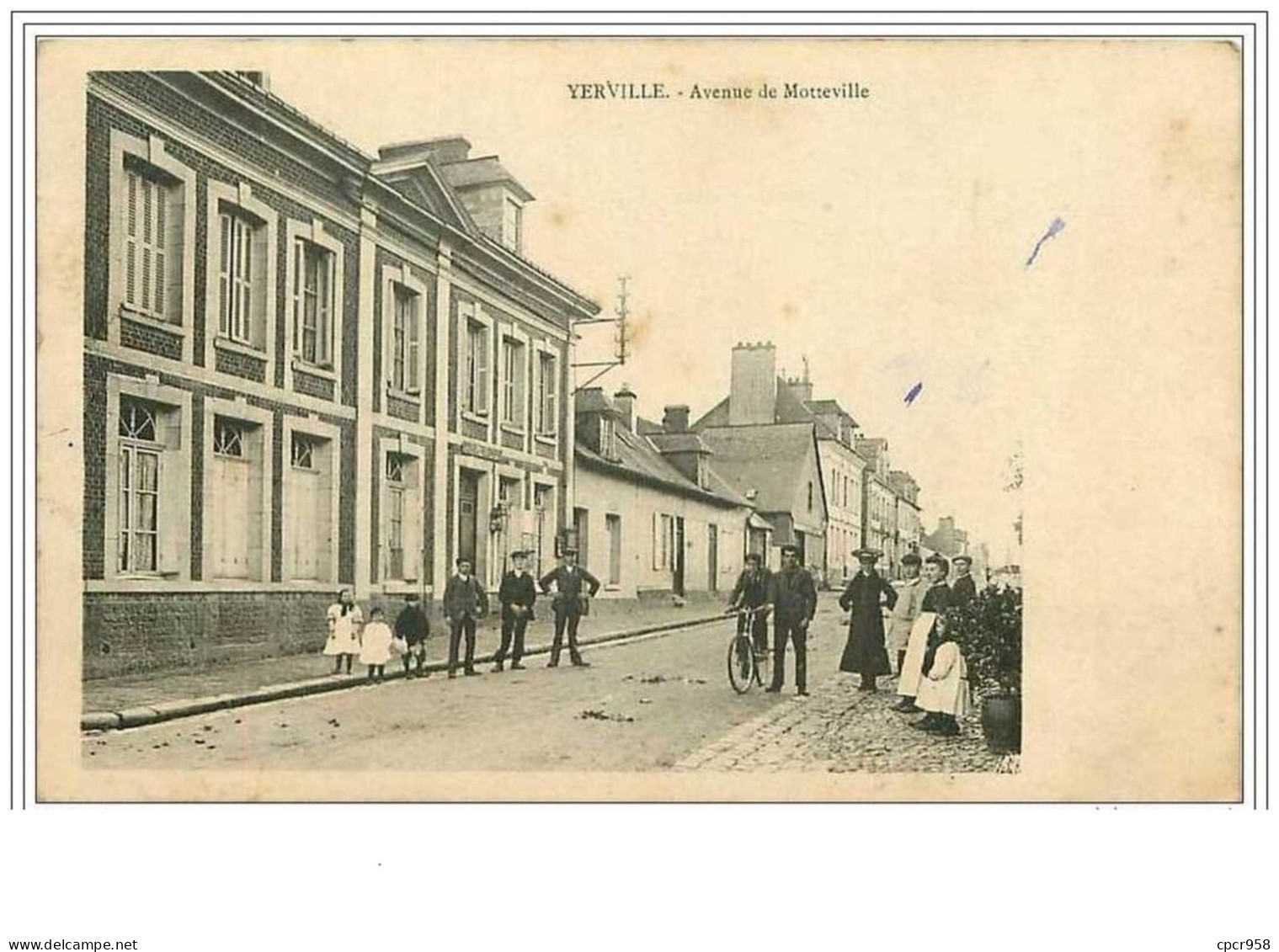 76.YERVILLE.AVENUE DE MOTTEVILLE.CRAYON - Yerville