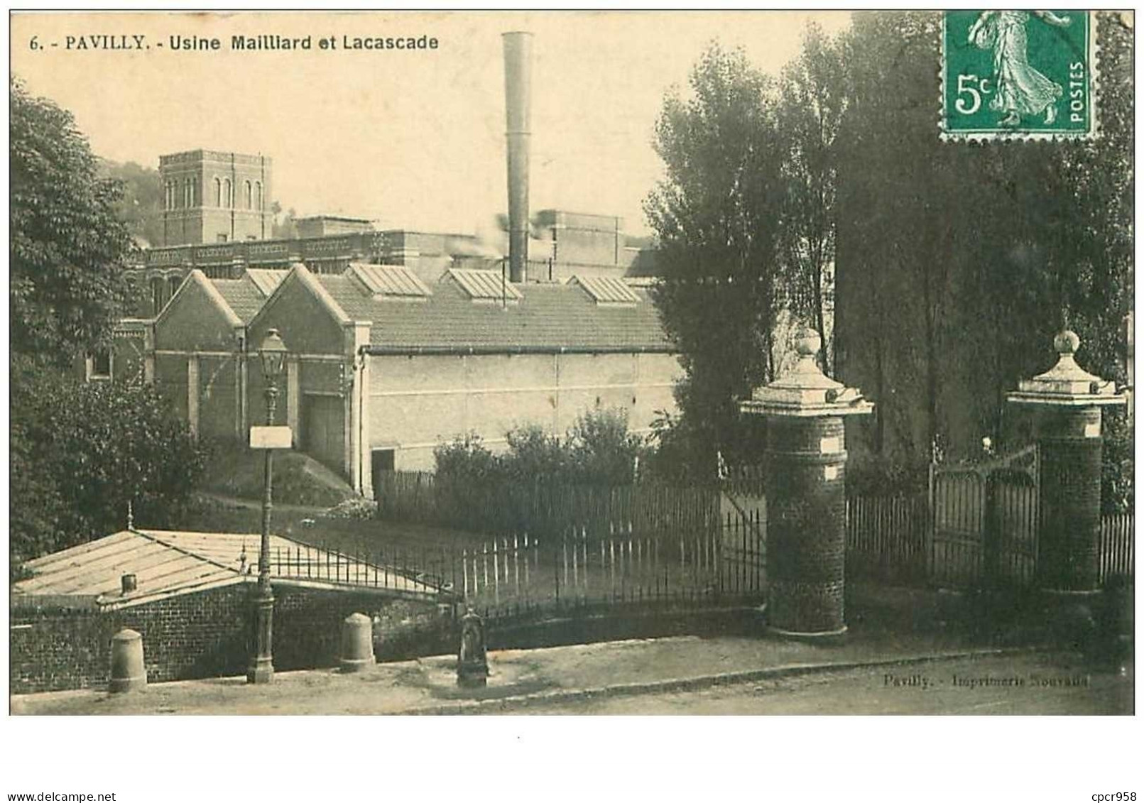 76.PAVILLY.n°17535.USINE MAILLARD ET LACASCADE - Pavilly