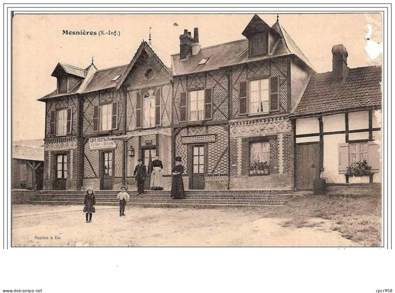 76.MESNIERES.CAFE-RESTAUR ANT. - Mesnières-en-Bray