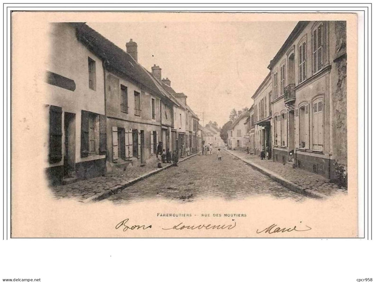 77.FARMOUTIERS.RUE DES MOUTIERS. - Faremoutiers