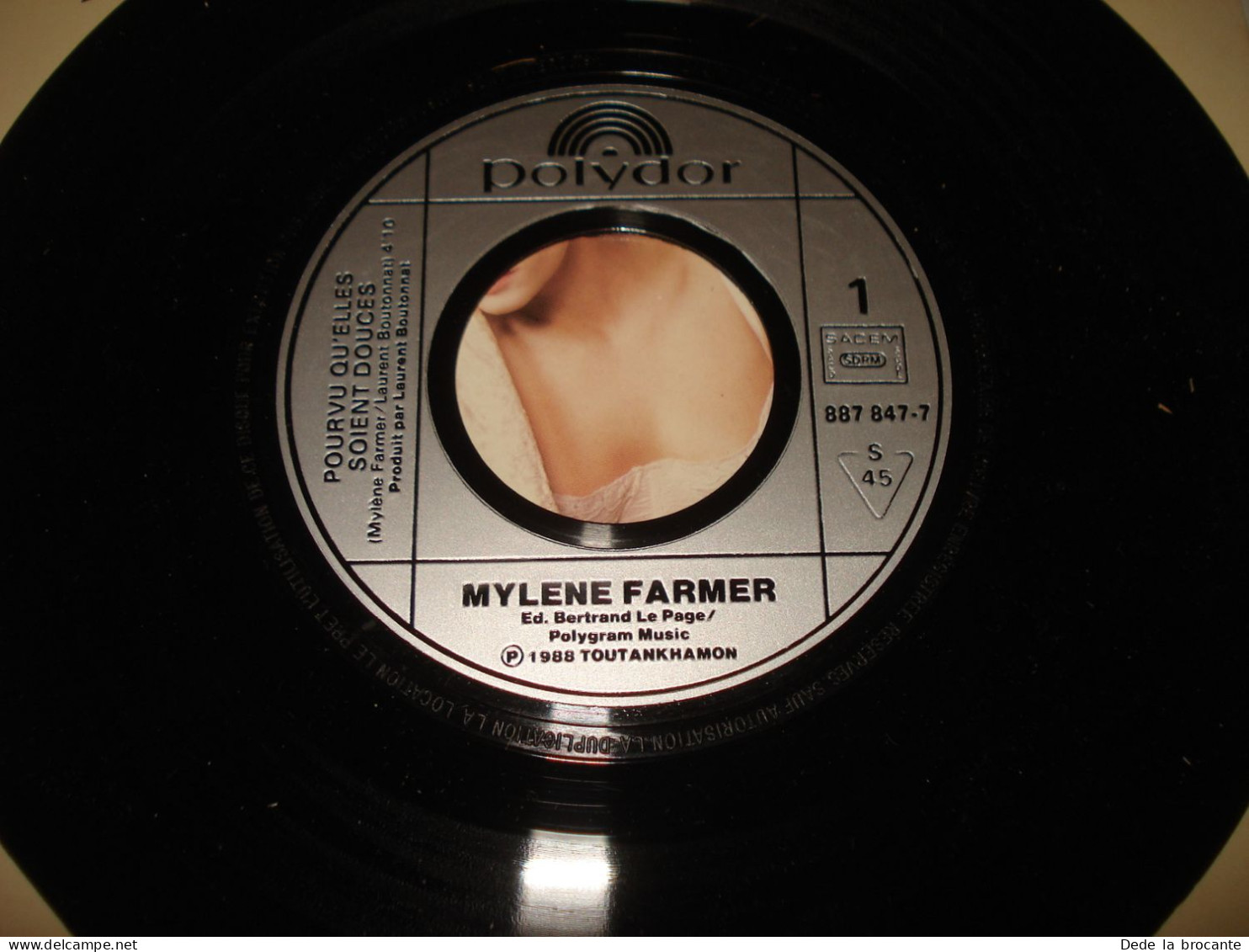 B14/  Lot De 2 SP  -  Mylene Farmer  - Sans Contre Façon + Pourvu Qu'elle..  N.M - Disco, Pop